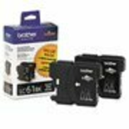 BROTHER Black Inkjet Cartridge Dual Pack LC612PKS
